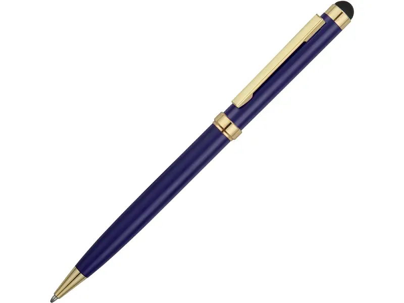 Ручка шариковая Голд Сойер со стилусом, синий - 41091.02