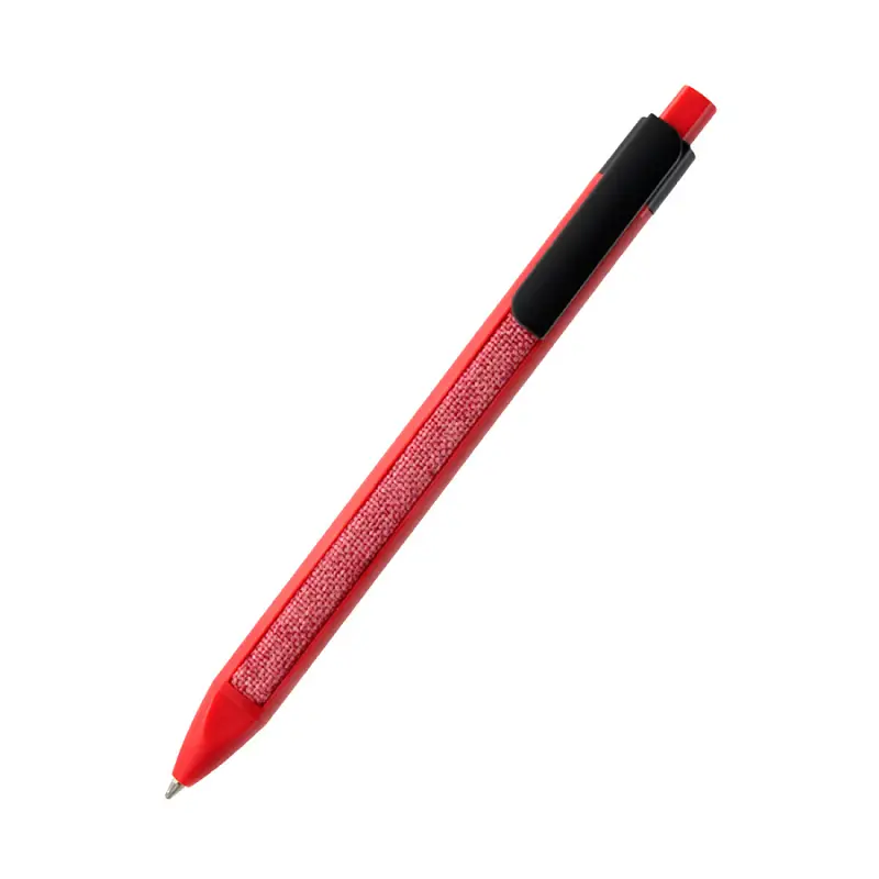 Ручка пластиковая с текстильной вставкой Kan, красная - 1001.05