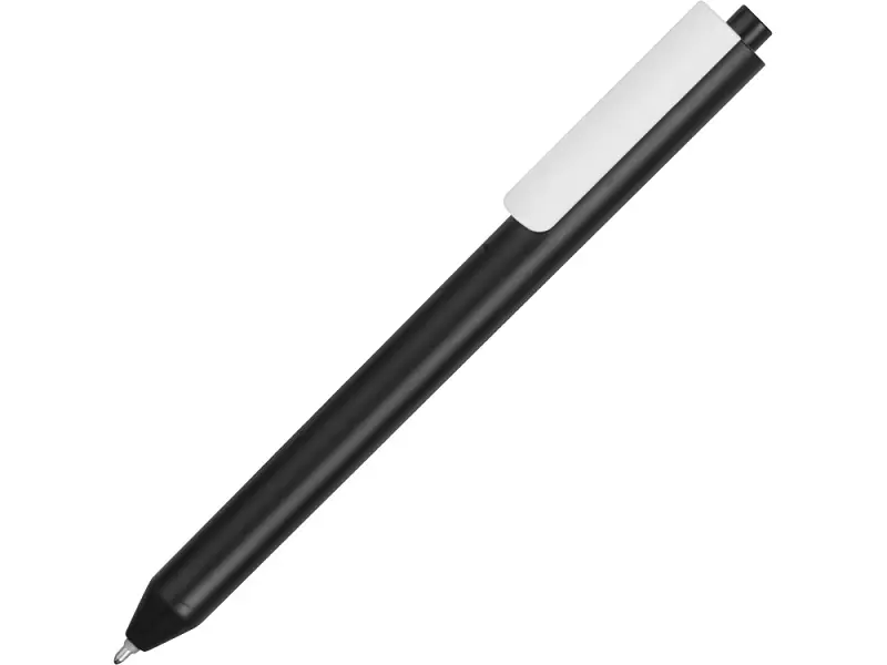 Ручка шариковая Pigra модель P03 PMM, черный/белый - p03pmm-304