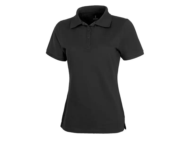 Calgary женская футболка-поло с коротким рукавом, черный - 3808199XS