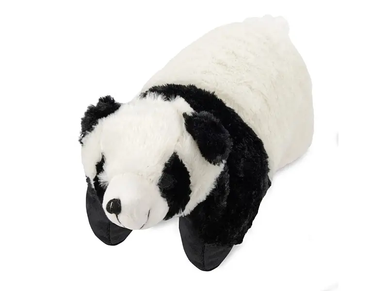 Подушка под голову Панда. С помощью липучки превращается в мягкую игрушку - 839427