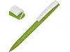 Ручка пластиковая soft-touch шариковая Zorro, серый/белый