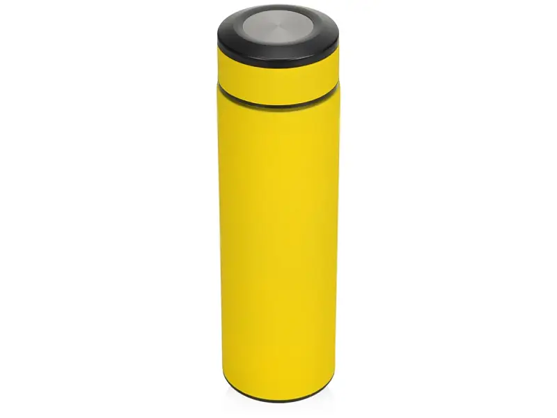 Термос Confident с покрытием soft-touch 420мл, желтый - 1048704