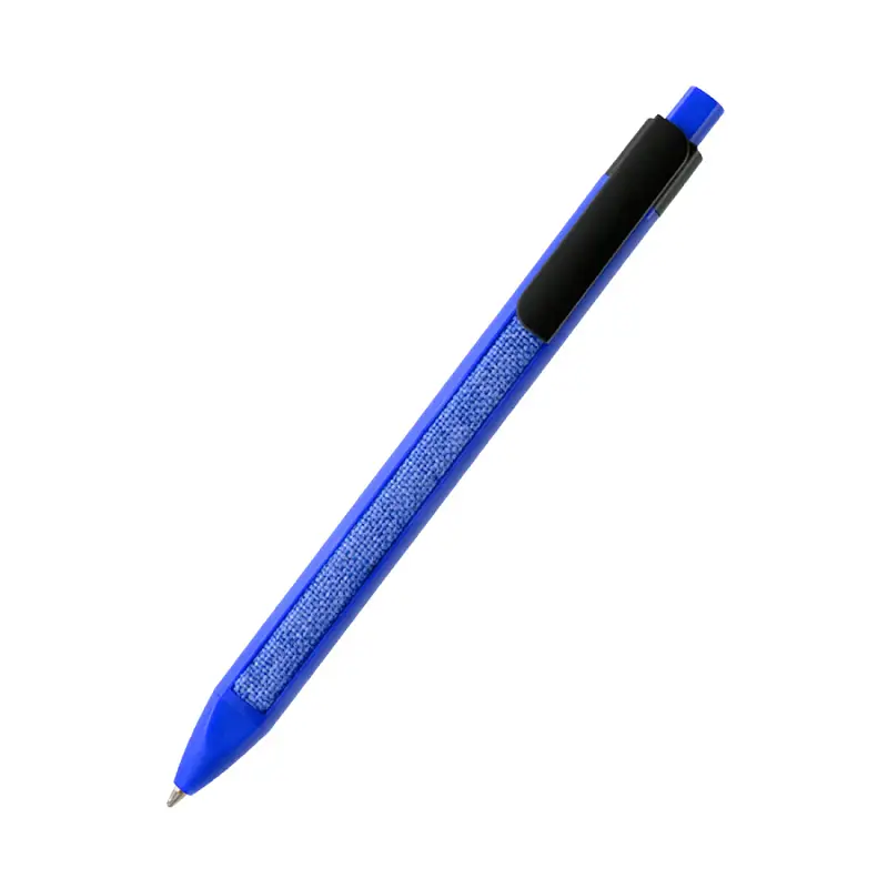 Ручка пластиковая с текстильной вставкой Kan, синяя - 1001.03