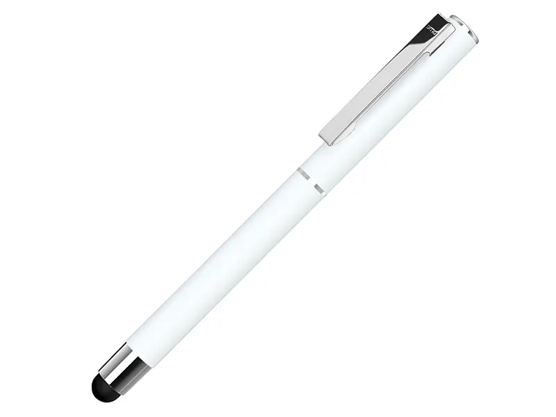 Ручка металлическая стилус-роллер STRAIGHT SI R TOUCH, белый - 188018.06