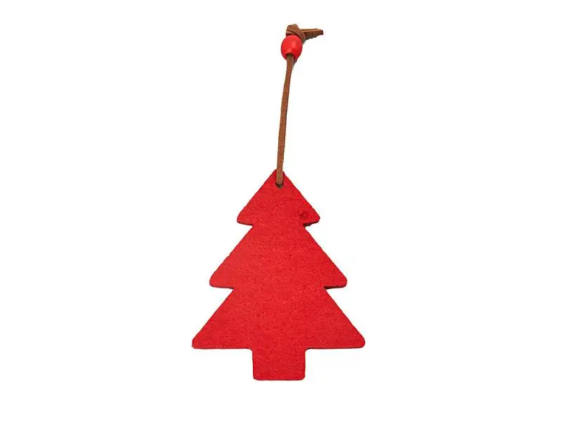 Войлочное рождественское украшение Елочка, красный - XM1302S1512