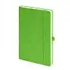 Бизнес-блокнот "Justy", 130*210 мм, зеленый, твердая обложка,  резинка 7 мм, блок-линейка