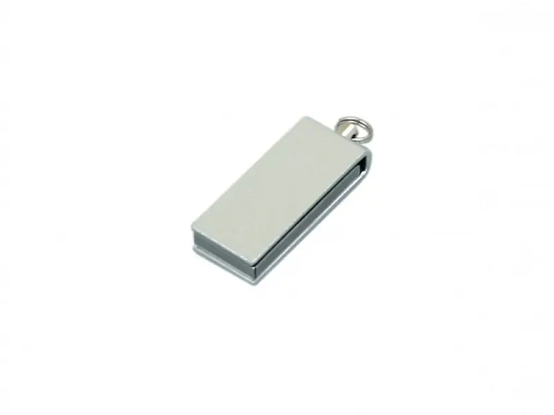 Флешка с мини чипом, минимальный размер, цветной  корпус, 16 Гб, серебристый - 6007.16.00