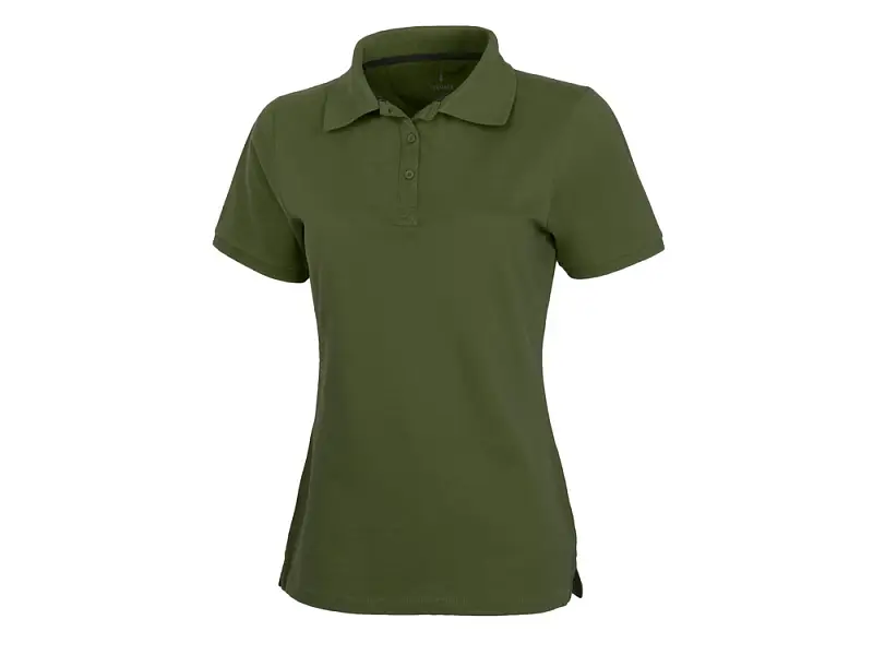 Calgary женская футболка-поло с коротким рукавом, армейский зеленый - 3808170XS