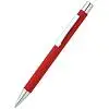 Ручка металлическая Rebecca софт-тач, светло-красная