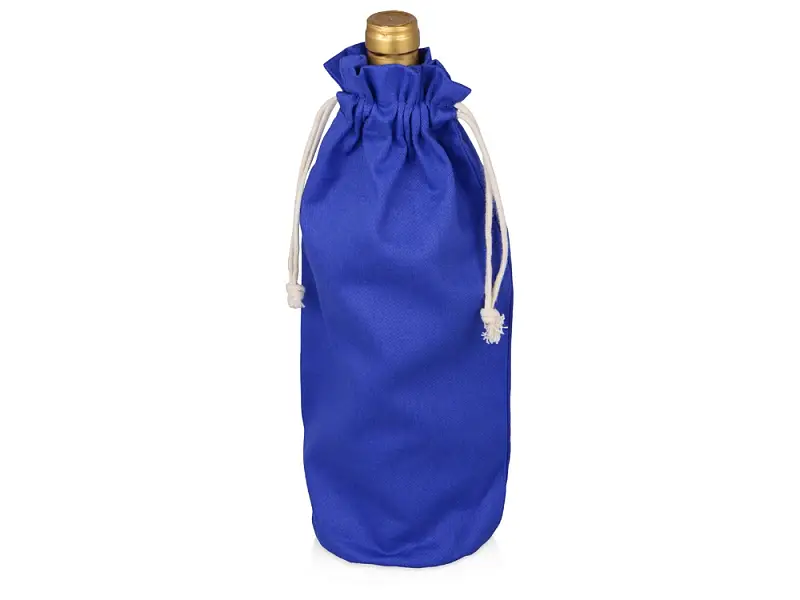 Хлопковая сумка для вина, синий - 612022