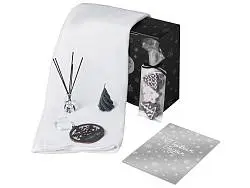 Подарочный набор Re:Home с пледом, свечой и диффузором