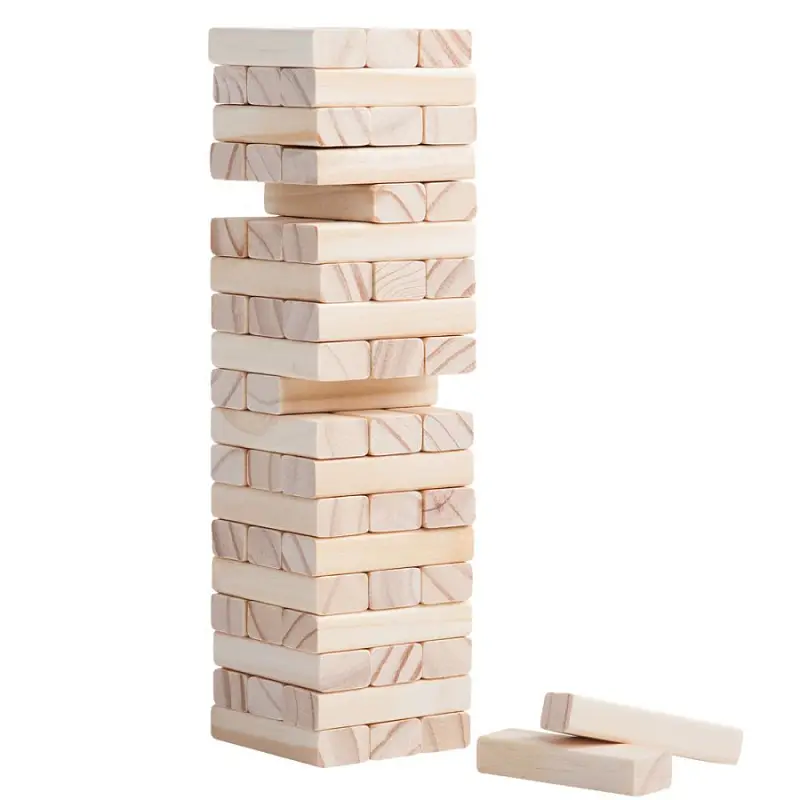Игра «Деревянная башня», коробка: 29х8х8 см; брусок: 7,5х2,4х1,5 см - 3448.00