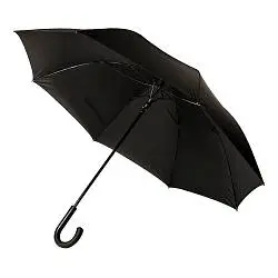 Зонт-трость CAMBRIDGE с ручкой soft-touch чёрный