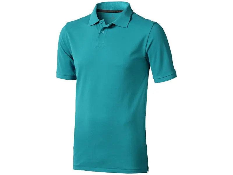 Calgary мужская футболка-поло с коротким рукавом, аква - 3808051XS