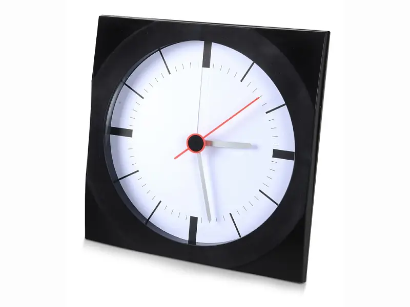 Часы настенные Аптон, черный - 180300