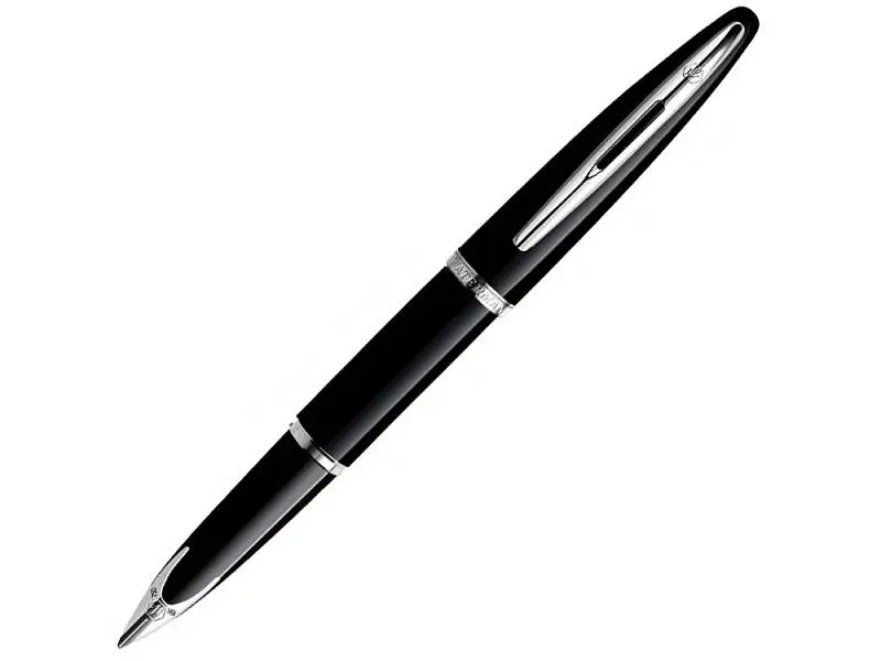 Перьевая ручка Waterman Carene, цвет: Black ST, перо: F или М чернила: blue - S0293970