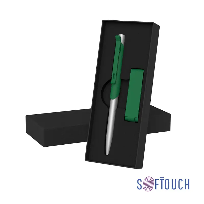 Набор ручка "Skil" + флеш-карта "Case" 8 Гб в футляре, покрытие soft touch - 6922-61S/8Gb