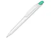 Ручка шариковая пластиковая Stream, белый/зеленый
