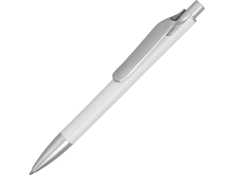 Ручка металлическая шариковая Large, белый/серебристый - 11313.06