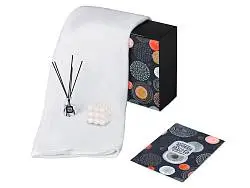 Подарочный набор Re:y. Cocoon с пледом, свечой и диффузором