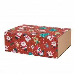 Шубер новогодний Пингвины для подарочной коробки 230*170*80 мм