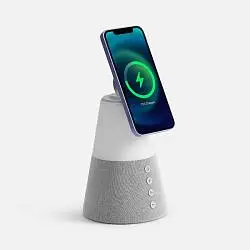 Bluetooth-колонка с беспроводной зарядкой и подсветкой Cone Sonance, нижний диаметр: 11,5 см, высота: 11,7 см; упаковка: 11,8x11,8x18 см