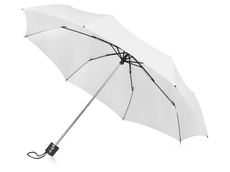 Зонт складной Columbus, механический, 3 сложения, с чехлом, белый - 979010