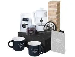 Подарочный набор Re:Together с френчпрессом, кружками и дженгой