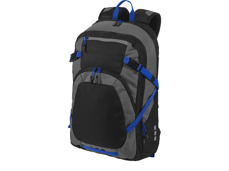 Рюкзак Milton для ноутбука 14, черный/темно-серый/ярко-синий - 12012300