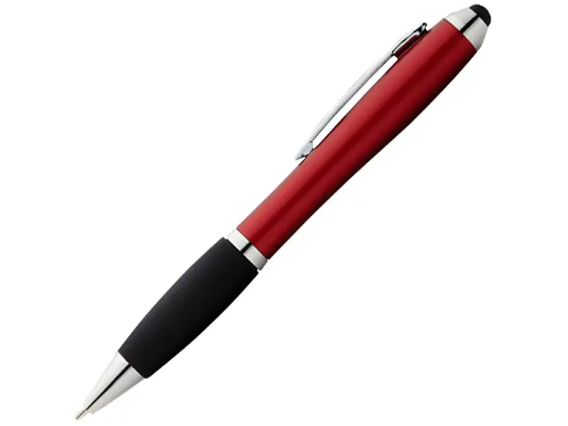 Ручка-стилус шариковая Nash со стилусом, красный, черные чернила - 10639203