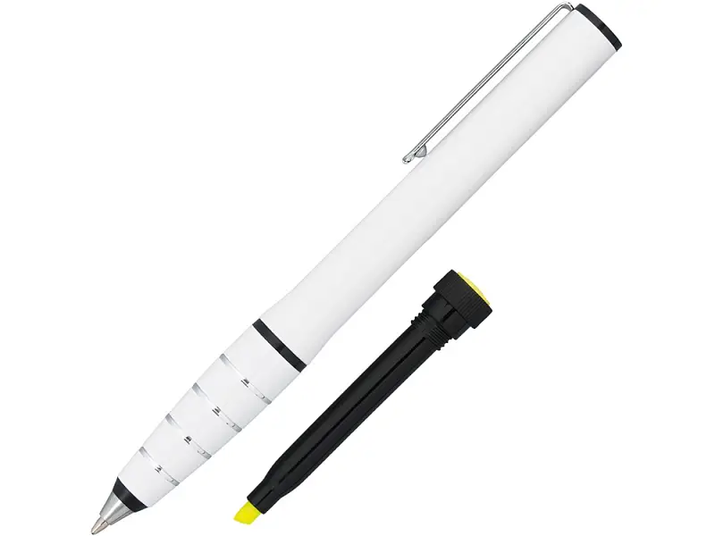 Ручка шариковая с маркером Jura, белый - 10640502