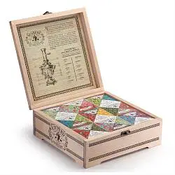 Подарочный набор с логотипом Сугревъ в деревянной коробке