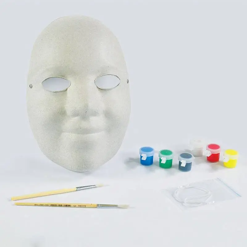 Набор для раскраски "МАСКА": маска, кисть, краски 6 шт., резинка - 20804
