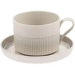 Чайная пара Pastello Moderno, чашка: диаметр 8,5 см, высота 6,1 см, ширина с ручкой 11,2 см; блюдце: диаметр 13,5 см, высота 1,6 см; упаковка: 13,7х13,7х8 см