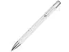 Шариковая ручка Moneta из переработанного алюминия (черные чернила) - Белый