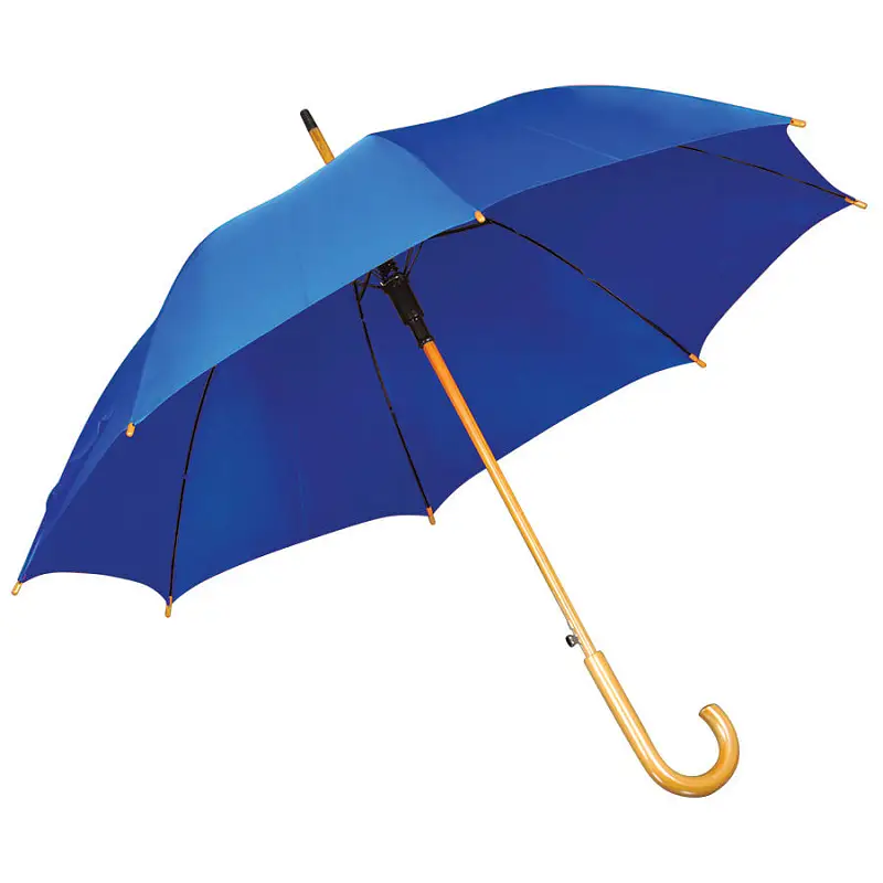 Зонт-трость с деревянной ручкой, полуавтомат - 7426/24