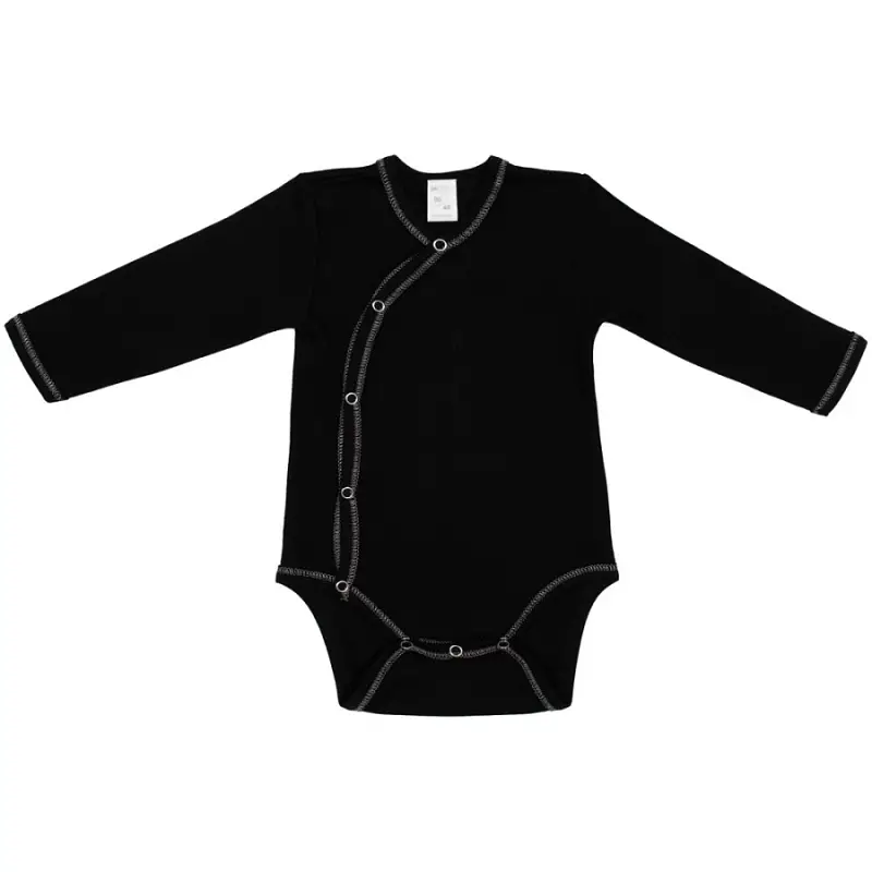 Боди детское Baby Prime, черное, размер 68 см - 18163.301