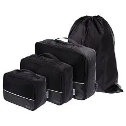Дорожный набор сумок noJumble 4 в 1, 35х25х10 см; 30х20х10 см; 20х15х10 см; 34,5х45 см
