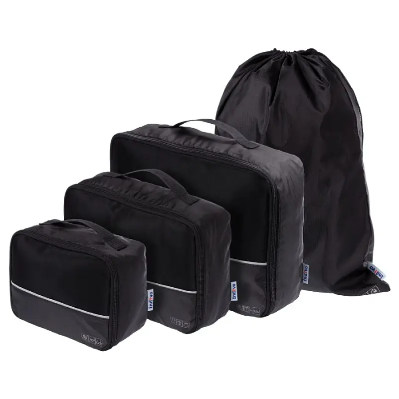 Дорожный набор сумок noJumble 4 в 1, 35х25х10 см; 30х20х10 см; 20х15х10 см; 34,5х45 см - 3503.30