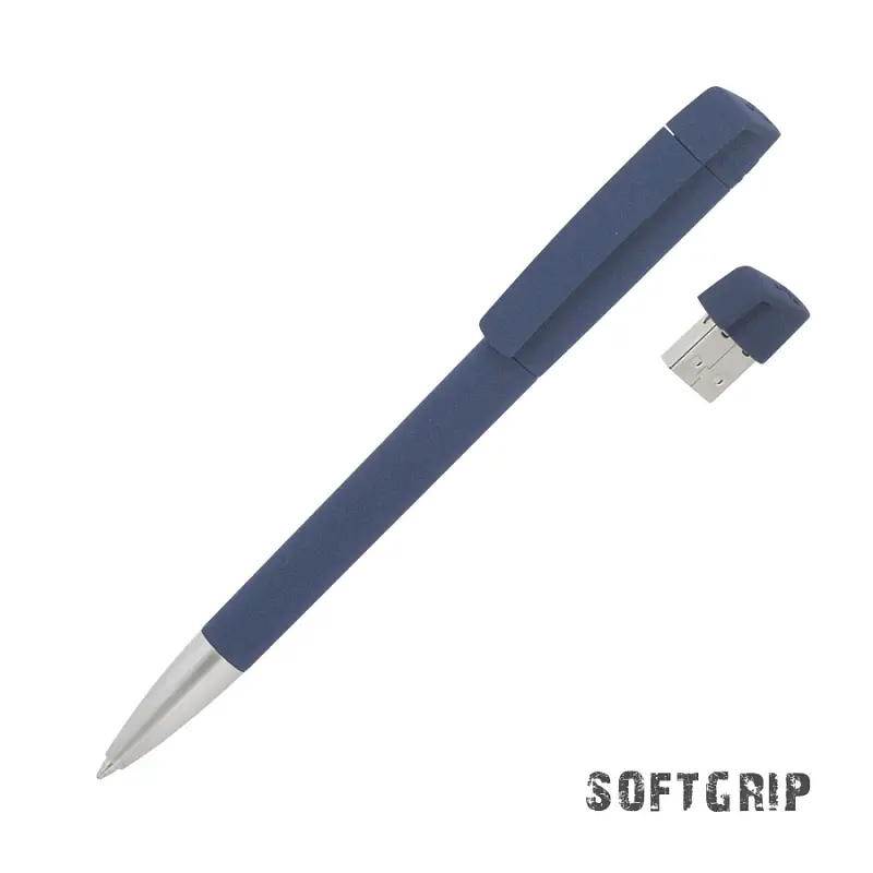 Ручка с флеш-картой USB 16GB «TURNUSsoftgrip M» - 60278-21/16Gb