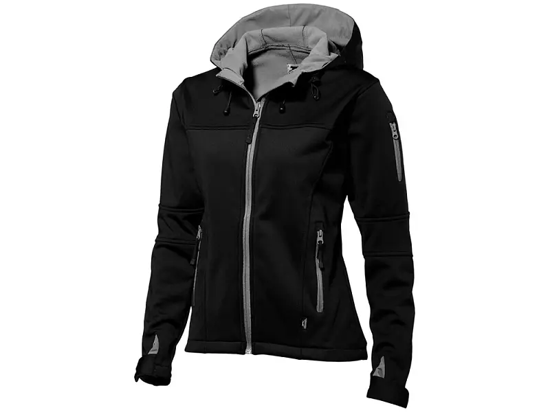 Куртка софтшел Match женская, черный/серый - 3330799S