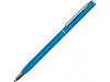 Ручка металлическая шариковая Атриум с покрытием софт-тач, синий