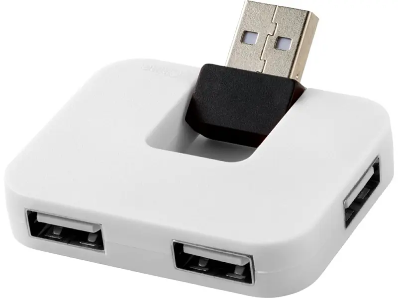 USB Hub Gaia на 4 порта, белый - 12359801