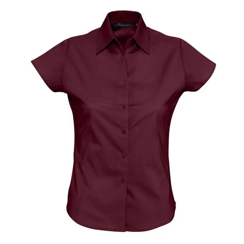 Рубашка женская с коротким рукавом Excess бордовая, размер XS - 17020164XS