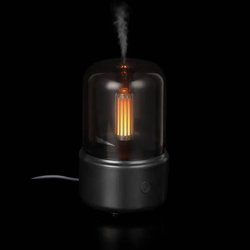 Увлажнитель-ароматизатор с подсветкой mistFlicker, диаметр 9,4 см высота 15,3 см; упаковка: 9,8x10x16 см