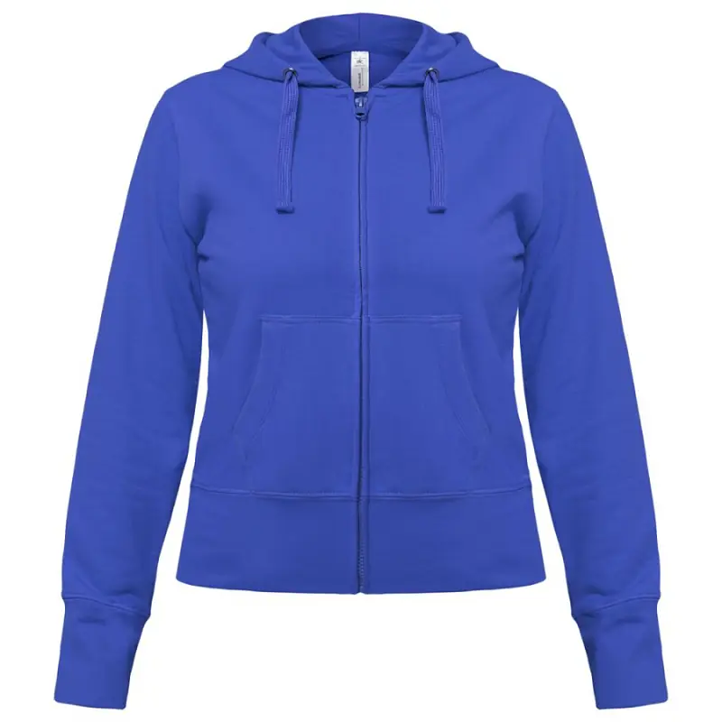 Толстовка женская Hooded Full Zip ярко-синяя, размер XS - WW642450XS