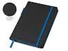 Бизнес блокнот Bossy Junior с цветным срезом, твердая обложка, 96 листов, черный и синий
