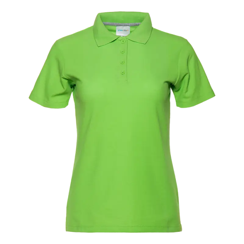 Рубашка поло женская 104W_Ярко-зелёный (26)  (L/48)