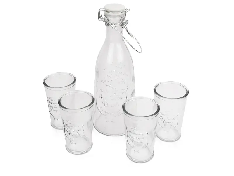 Набор Baikal из 4 стаканов для воды 250мл с графином 1000мл - 17100130